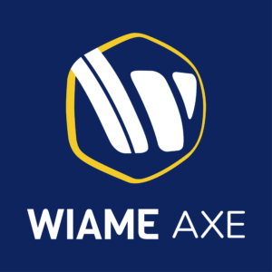 WIAME AXE - Logo carré bleu 1 ligne